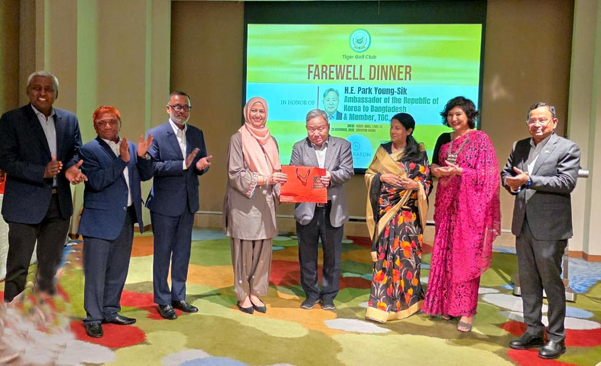 পার্ক ইয়ং-সিককে বিদায়ী সংবর্ধনা দিলো টাইগার গলফ ক্লাব